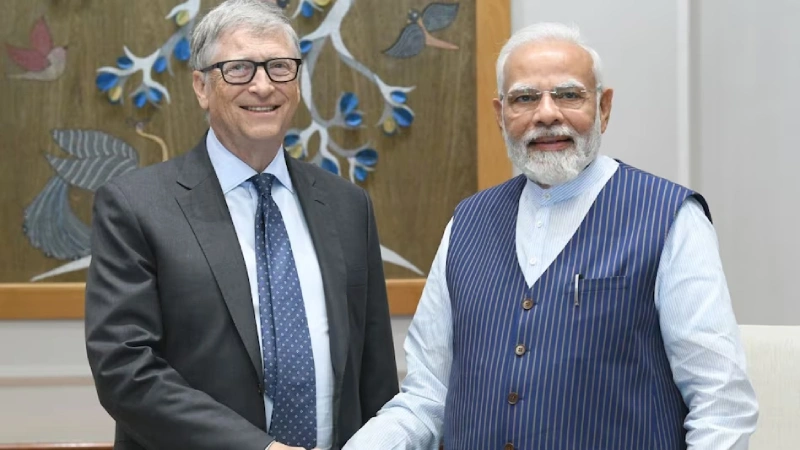 PM Narendra Modi and Bill Gates Discuss AI, Climate, and Future
