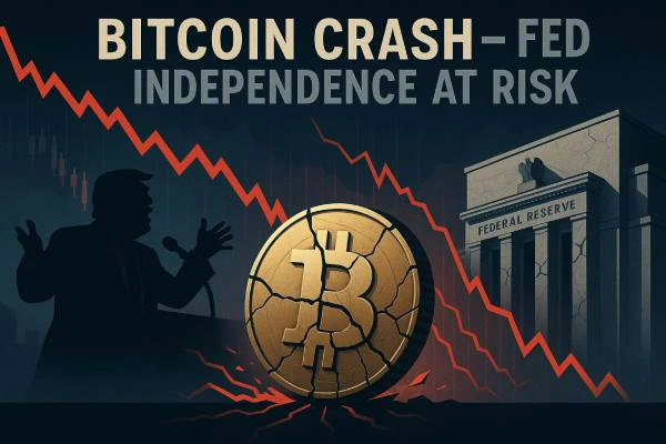 Trump’s Move Against Fed Governor Sparks Bitcoin Crash and Institutional Concerns
