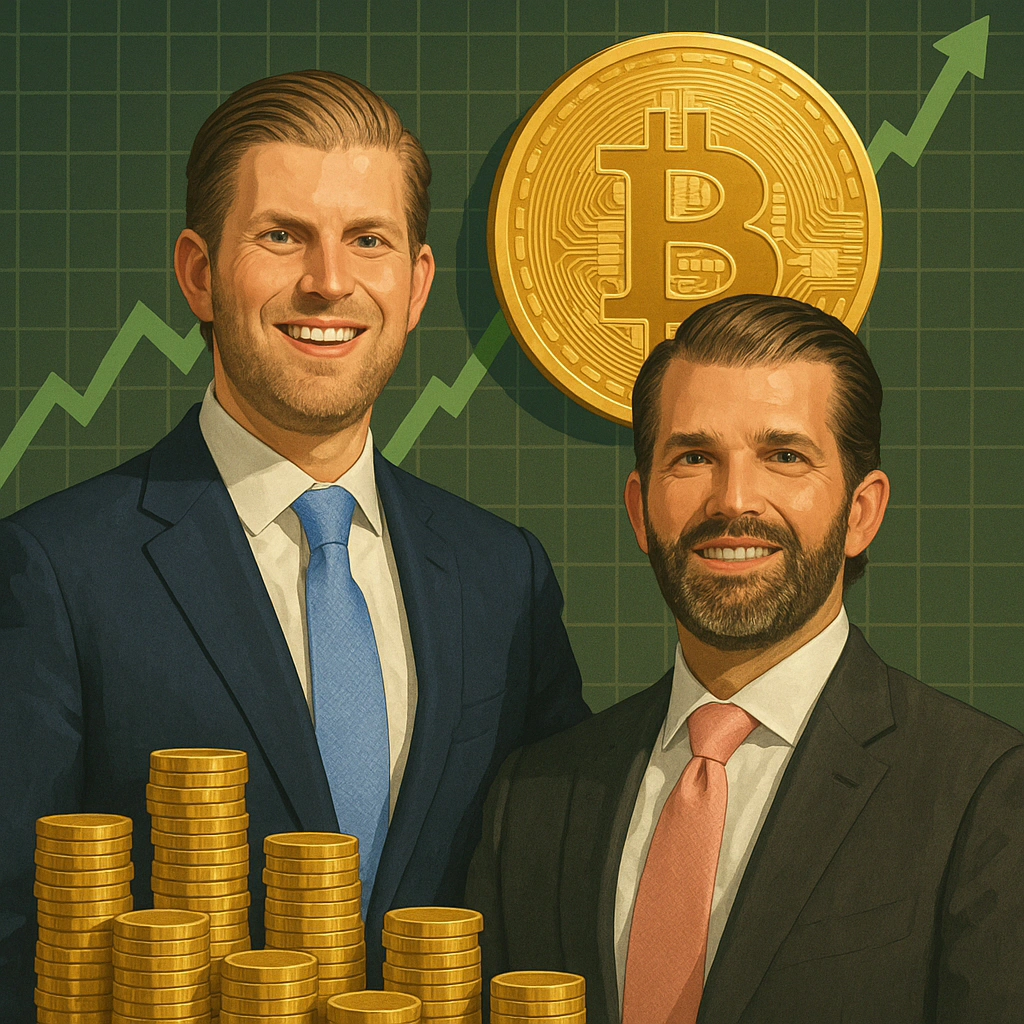 American Bitcoin’s Market Debut Lifts Trump Sons’ Fortune by $1.5B
