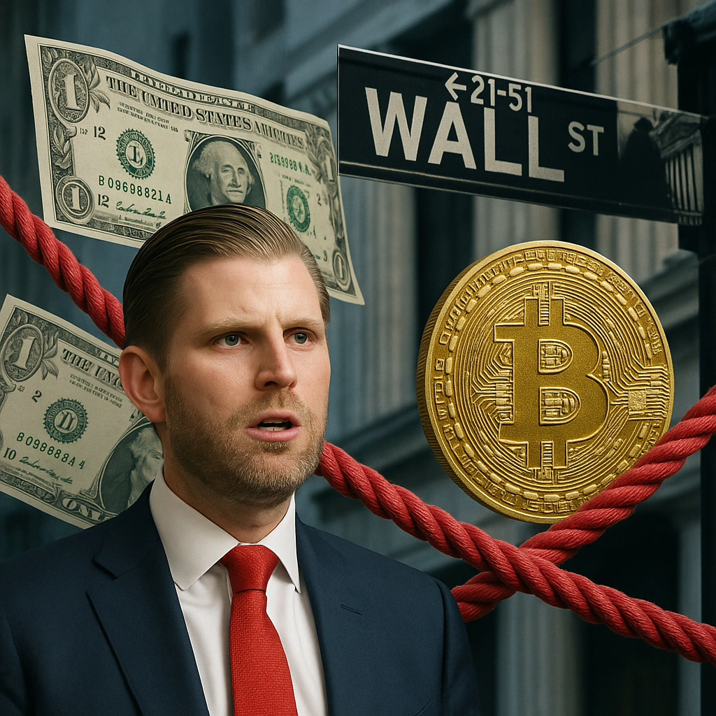 Eric Trump Calls Crypto “Lifeline” for the US Dollar, Slams Wall Street Banks